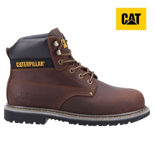 Caterpillar Powerplant ST HRO SRA Werkschoenen Heren DonkerBruin (ZVKP.NL)